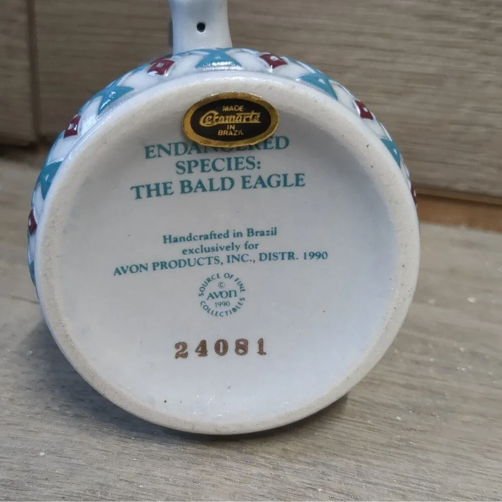 Avon 1990 Endangered Species The Bald Eagle Mini Stein #24081